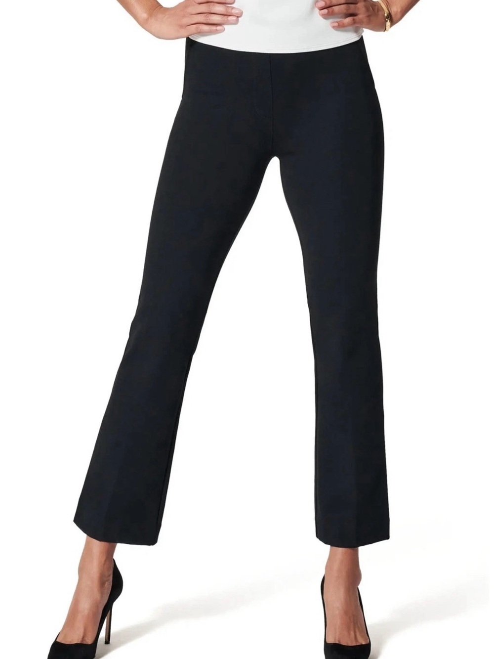 Spanx The Perfect Kick Flare Ponte Pants Size XS Black Pull On